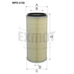Wkład filtra powietrza WPO 3130 - Zamiennik: brak